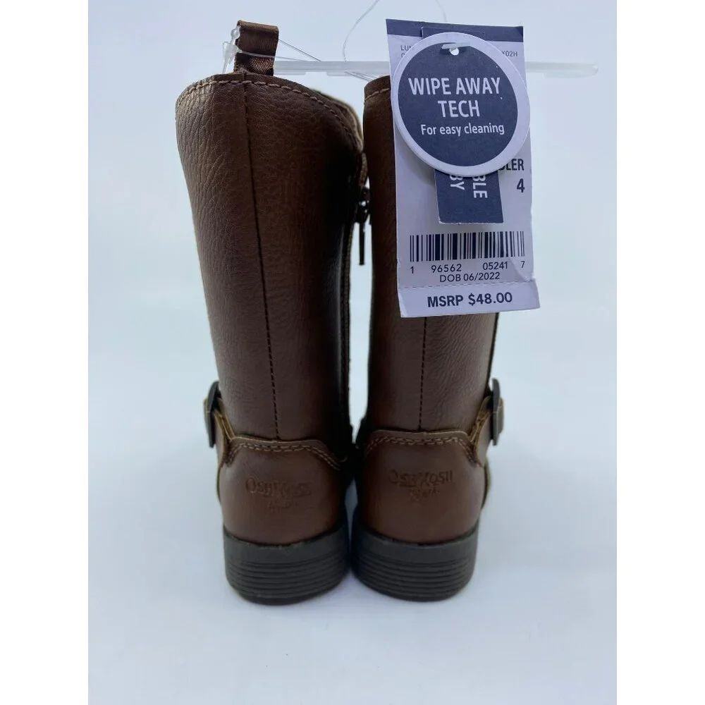 NWT Osh Kosh Toddler Girls Lumi Riding Boot Size 4